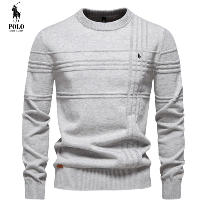 Kursava™ | Men's Sweater With Checkered Design