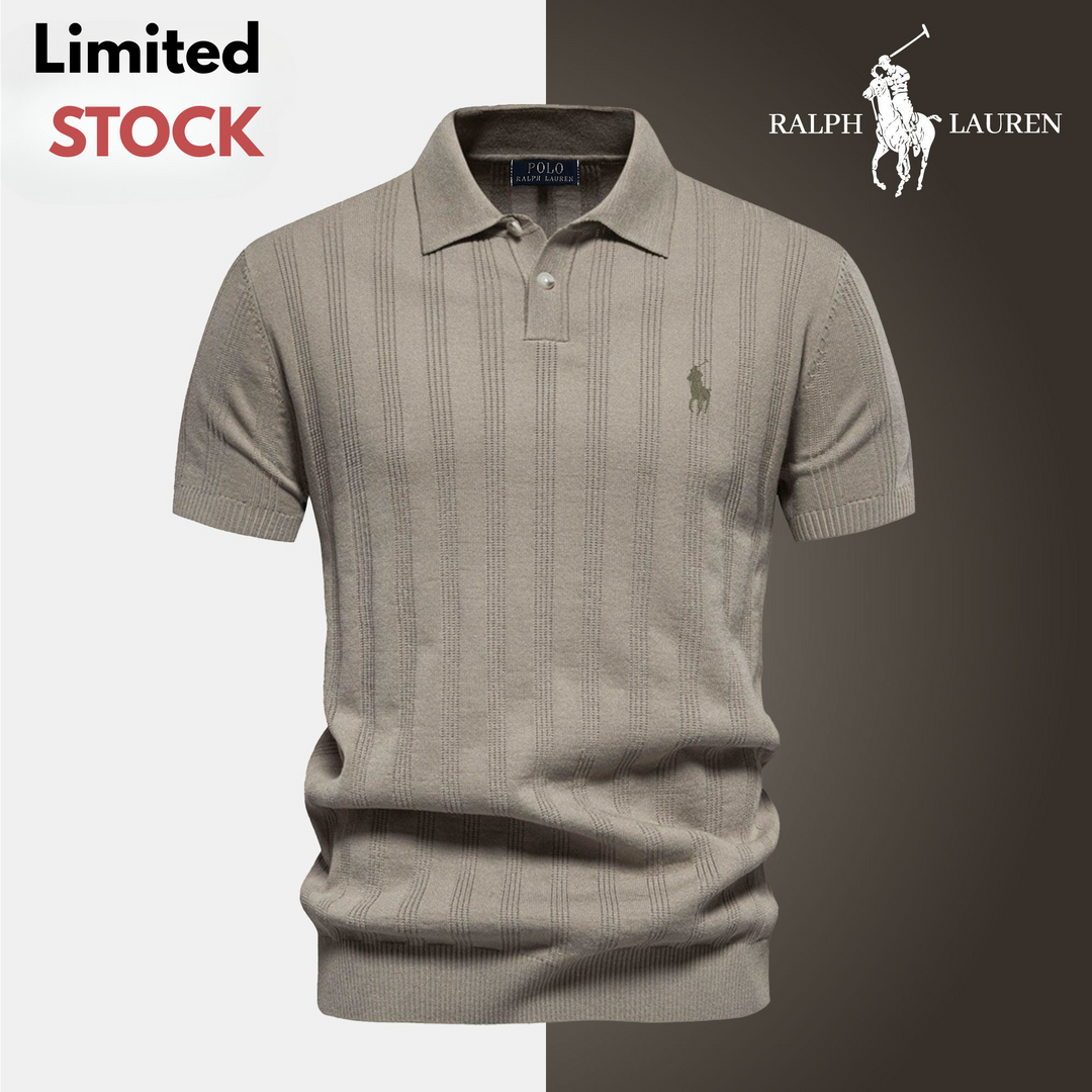 Men's Textured Knit Polo RL