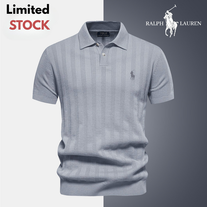 Men's Textured Knit Polo RL