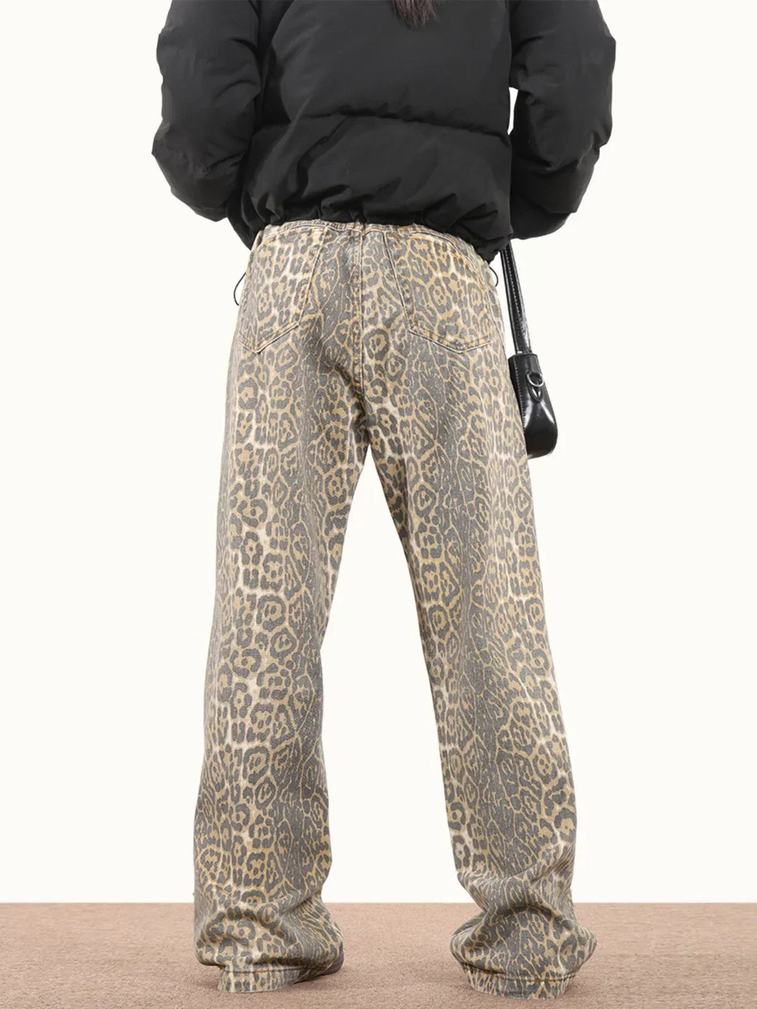 Leopard Baggy Jeans