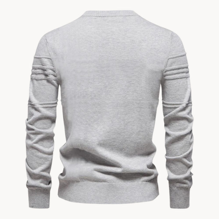Kursava™ | Men's Sweater With Checkered Design