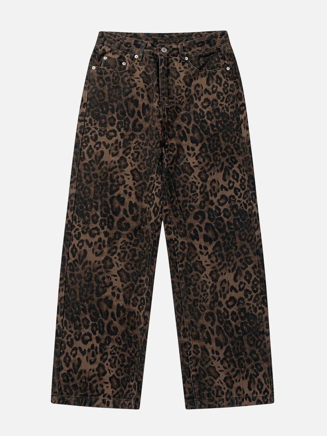 Leopard Baggy Jeans